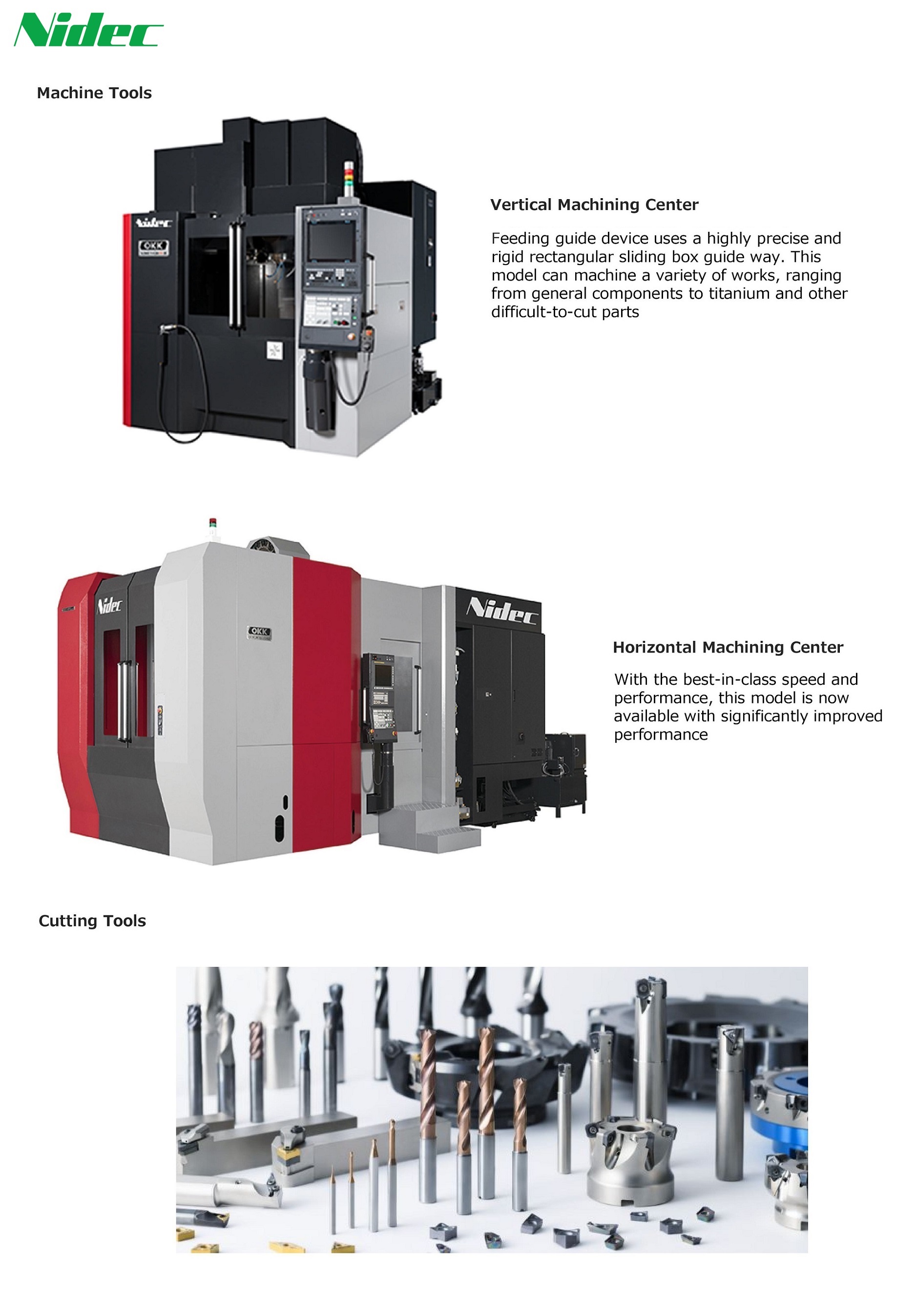 Machine Tools and Cutting Tools